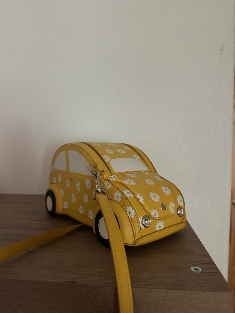 Kate Spade Yellow Daisy Beep Beep Purse